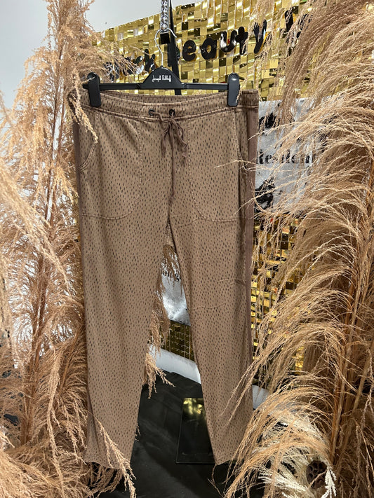 RA - XCVI Olive With Vertical Black Lines Pant*