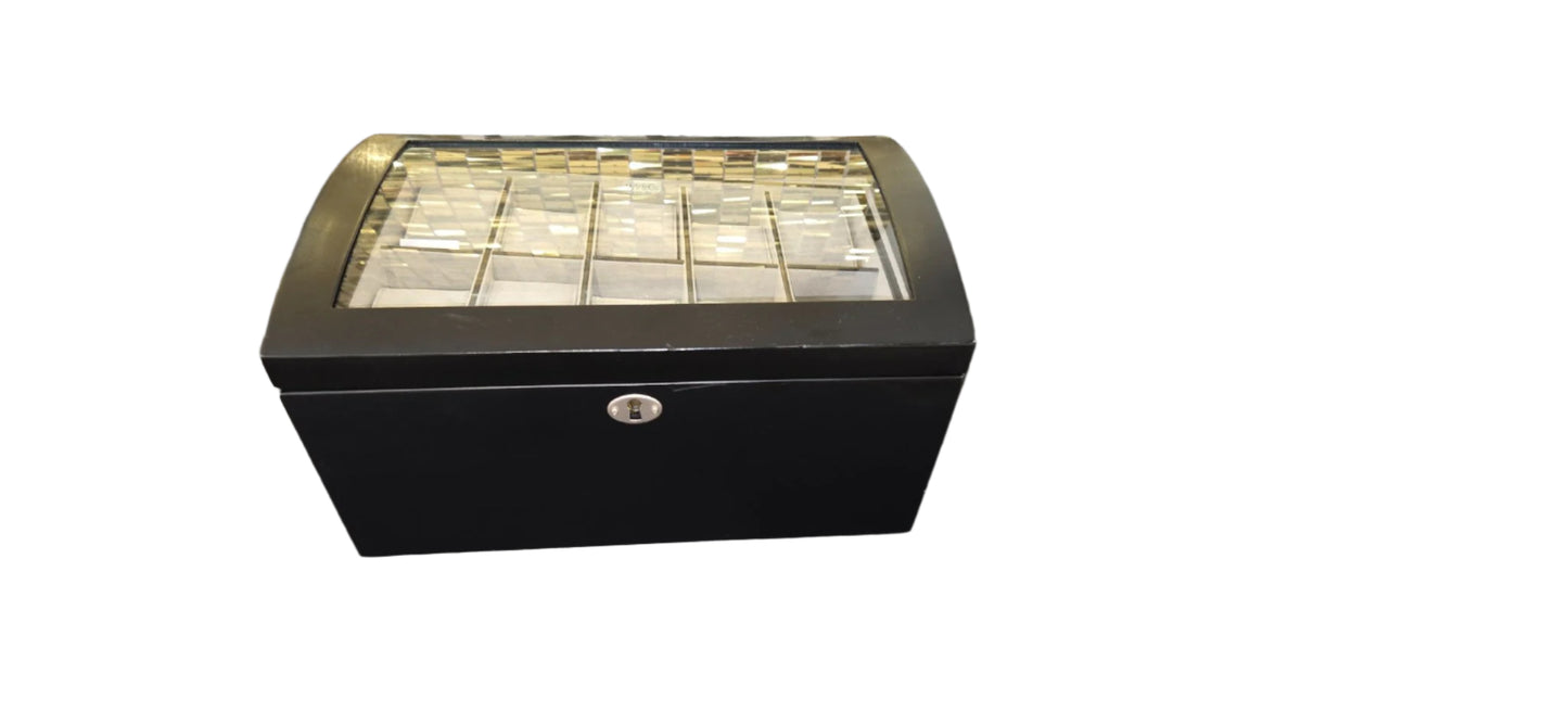 BOS - Dark Wood Jewelry Watch Case