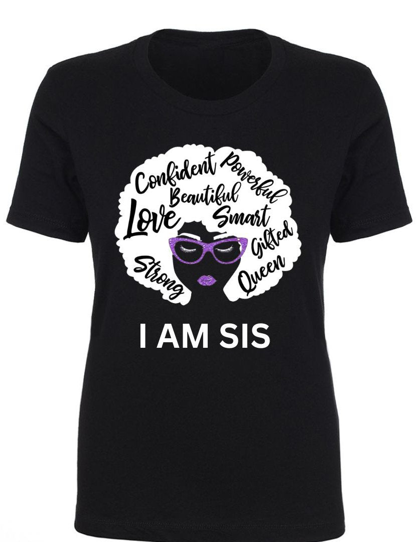 WGSI - I Am Sis T-Shirt With Glasses - SMSM