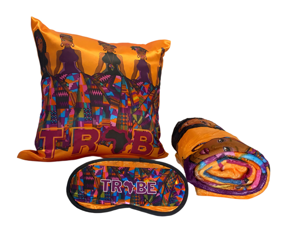DBD - Tribe Throw Blanket, Pillowcase, Eye Mask 3 Piece Set