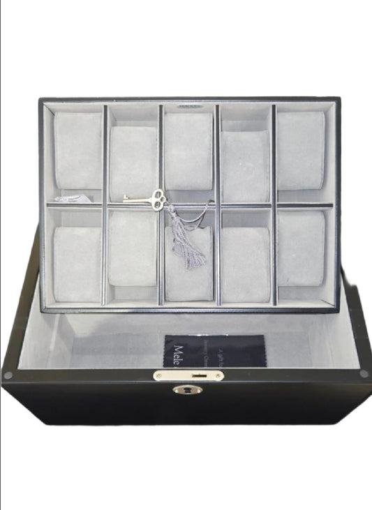BOS - Dark Wood Jewelry Watch Case