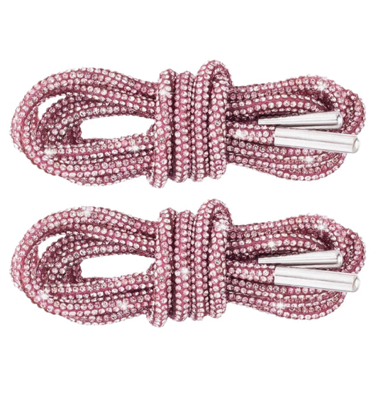 ATS - Rhinestone Pink laces