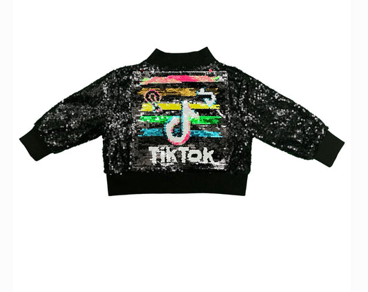 PI - TikTok Black Sequin Jacket - SMSM