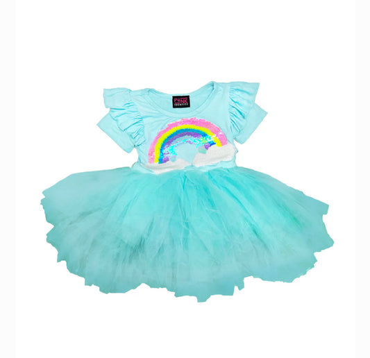 PI - Rainbow Sequin Patch TuTu Dress - SMSM